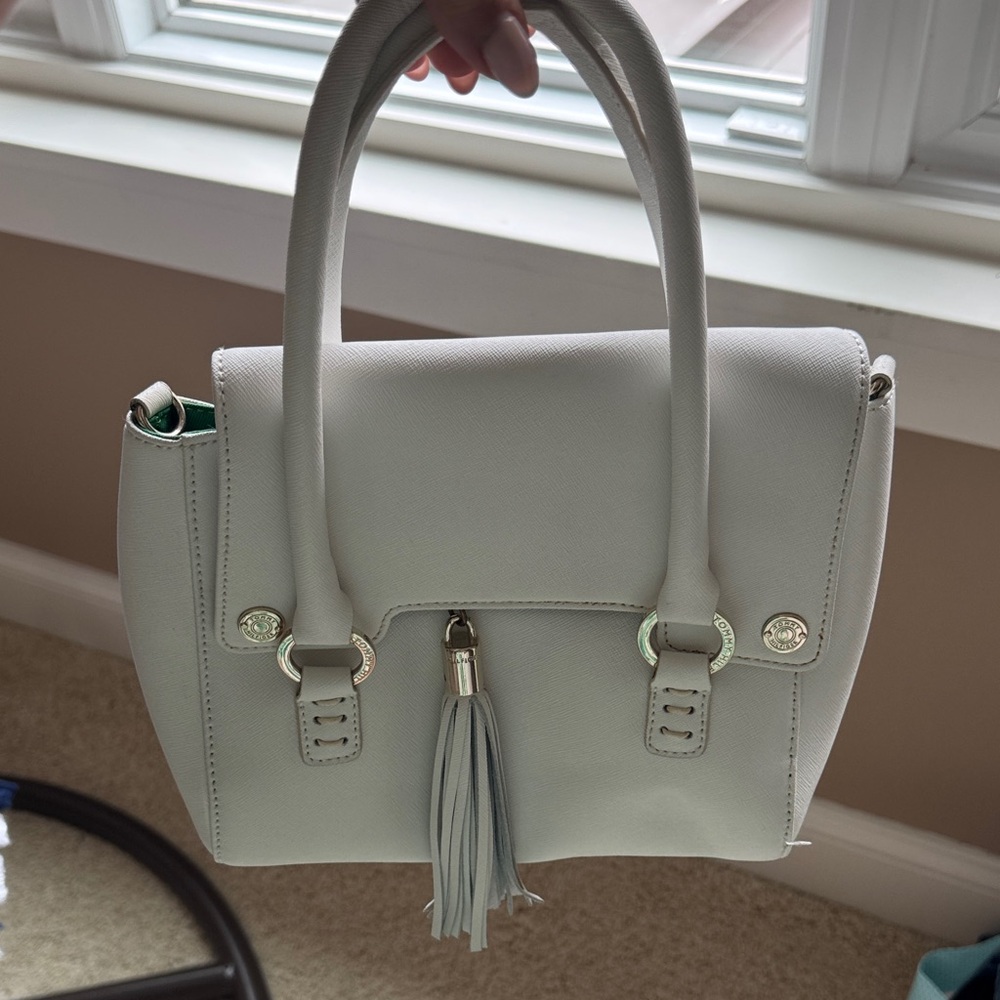Tommy Hilfiger White Mini Bag with Tassel